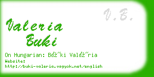 valeria buki business card